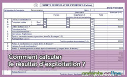 Comment calculer le rsultat d'exploitation ?