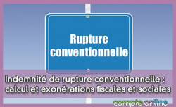 Indemnit de rupture conventionnelle : calcul et exonrations fiscales et sociales