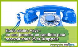 Etude salaire Hays : en une journée, un candidat peut recevoir entre 25 et 30 appels