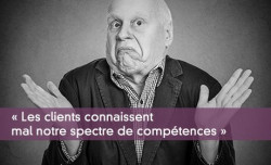  Les clients connaissent mal notre spectre de comptences 