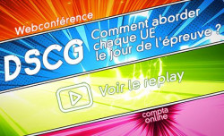 Save the date : webconférence spéciale DSCG le 13/10 à 18h sur Youtube