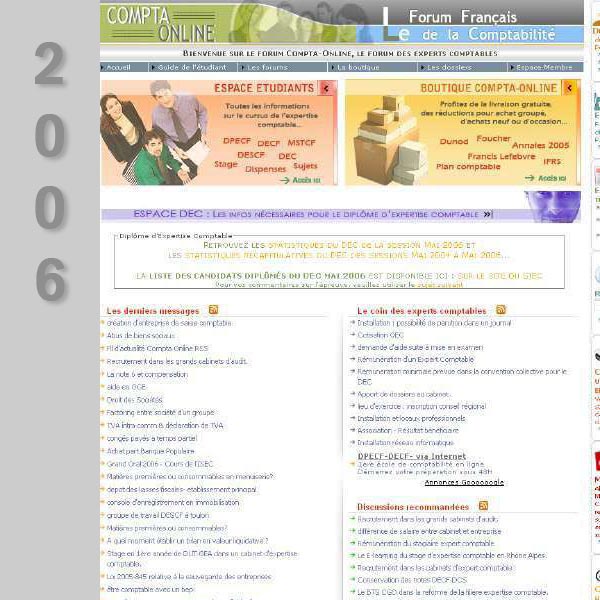 Compta Online en 2006
