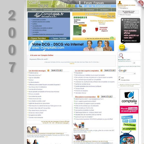 Compta Online en 2007