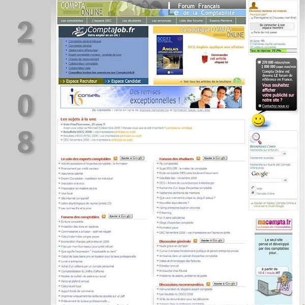 Compta Online en 2008