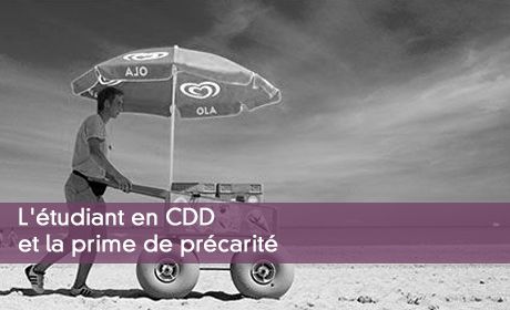 L'étudiant en CDD et la prime de précarité