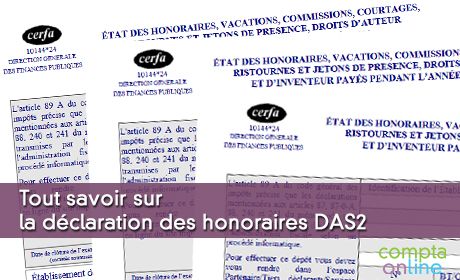 Dclaration des honoraires DAS2