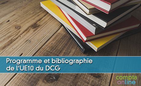 Programme et bibliographie de l'UE10 du DCG