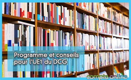 Programme et conseils pour l'UE1 du DCG