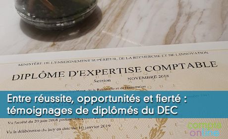 Entre russite, opportunits et fiert : tmoignages de diplms du DEC