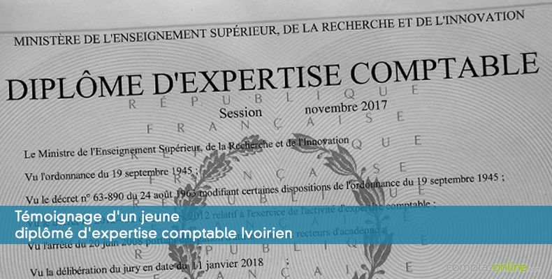 Tmoignage d'un jeune diplm d'expertise comptable Ivoirien