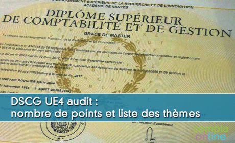 DSCG UE4 audit : nombre de points et liste des thmes