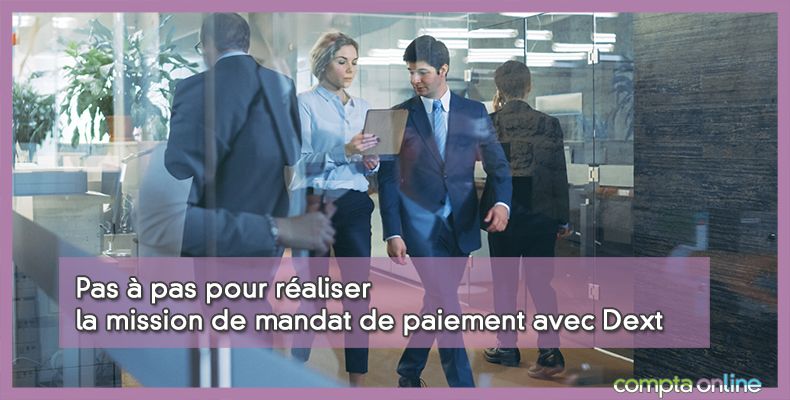 Mission « mandat de paiement »