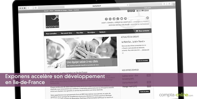 Exponens accelère son développement en Ile-de-France