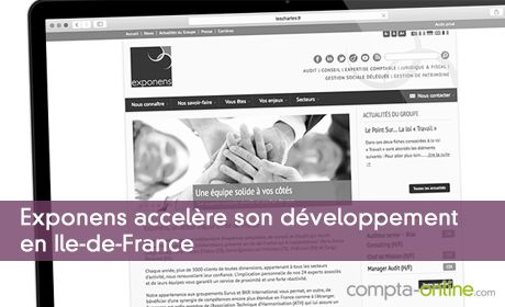 Exponens accelère son développement en Ile-de-France
