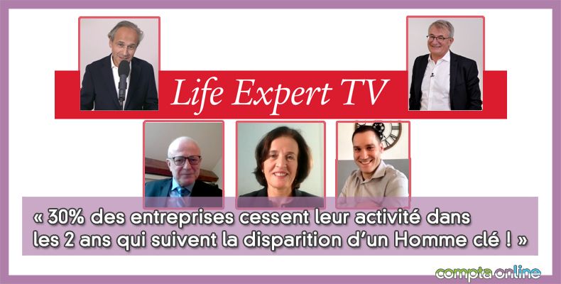 30% des entreprises cessent leur activité dans les 2 ans qui suivent la disparition d'un Homme clé !