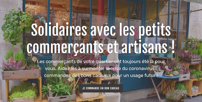 Solidaires avec les petits commerants et artisans