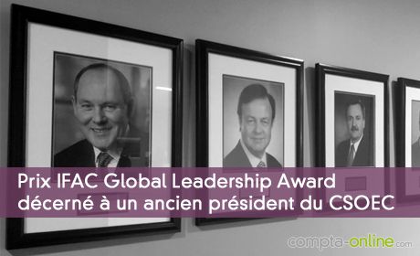 Prix IFAC Global Leadership Award décerné à un ancien président du CSOEC et de la CNCC