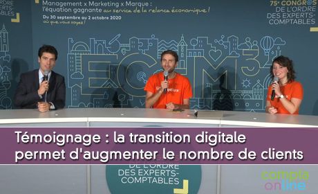 La transition digitale permet d'augmenter le nombre de clients, tmoignage de Guillaume Thomas, expert-comptable