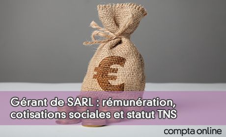 G�rant de SARL : r�mun�ration, cotisations sociales et statut TNS