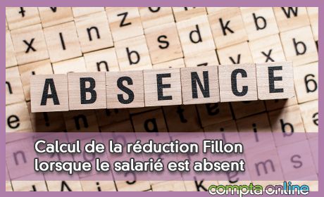 Calcul de la rduction Fillon lorsque le salari est absent