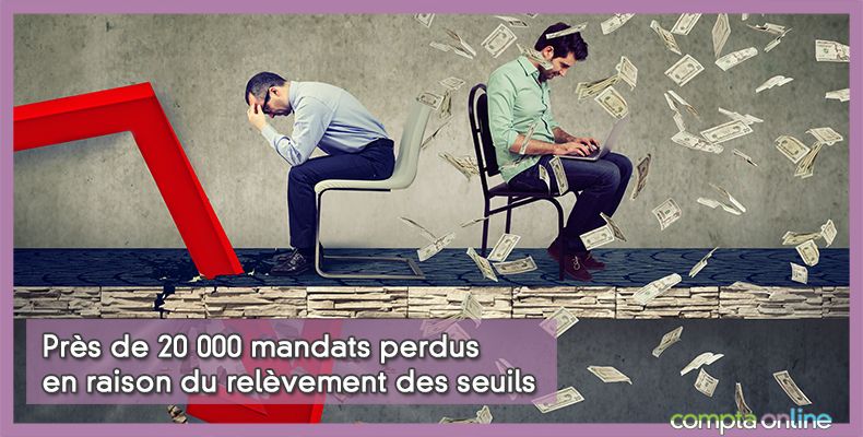 Près de 20 000 mandats perdus en raison du relèvement des seuils