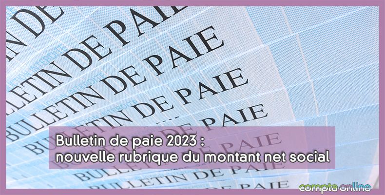 Bulletin de paie 2023