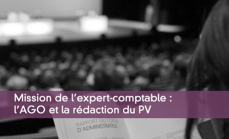 Mission de l'expert-comptable : l'AGO et la rédaction du PV