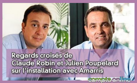 Regards croiss de Claude Robin et Julien Poupelard sur l'installation avec Amarris