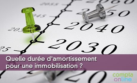 Quelle dure d'amortissement pour une immobilisation ?