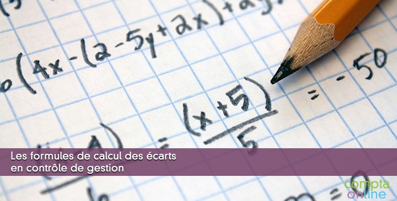 Les formules de calcul des écarts en contrôle de gestion