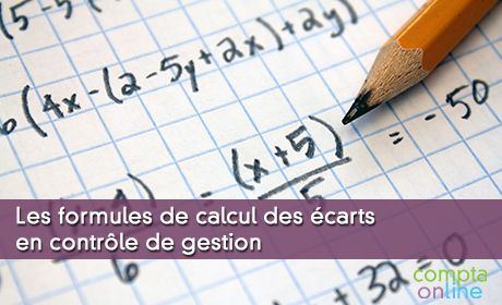 Les formules de calcul des écarts en contrôle de gestion