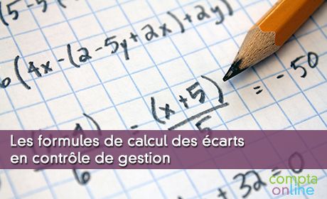 Les formules de calcul des carts en contrle de gestion