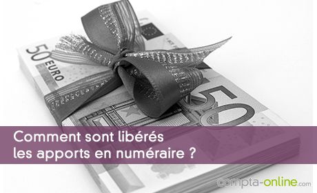 Comment sont libérés les apports en numéraire ?