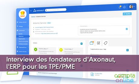 Interview des fondateurs d'Axonaut, l'ERP pour les TPE/PME