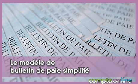 Le modle de bulletin de paie simplifi