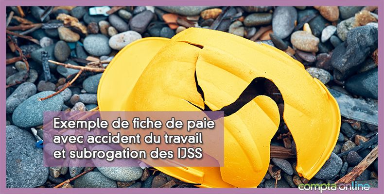 Bulletin de paie avec accident du travail