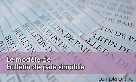 Le modle de bulletin de paie simplifi