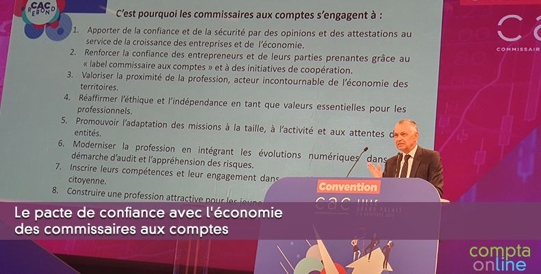 Le pacte de confiance avec l'économie des commissaires aux comptes
