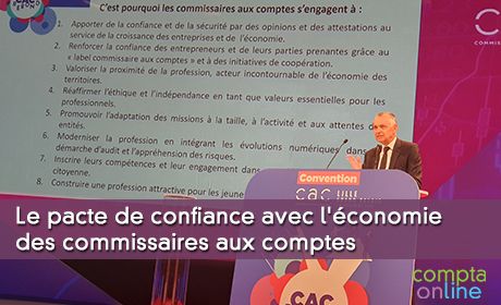 Le pacte de confiance avec l'économie des commissaires aux comptes