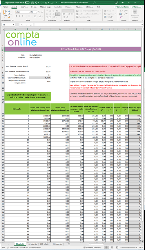 Calcul rduction Fillon 2022