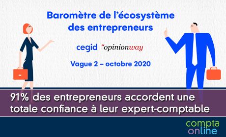 91% des entrepreneurs accordent une totale confiance leur expert-comptable