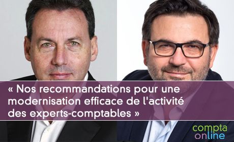 Pascal Houillon et Franois Mro Nos recommandations pour une modernisation efficace de l'activit des experts-comptables 
