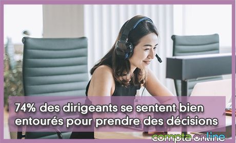 74% des dirigeants se sentent bien entours pour prendre des dcisions