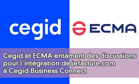 Cegid et ECMA entament des discussions pour l'intgration de jefacture.com  Cegid Business Connect