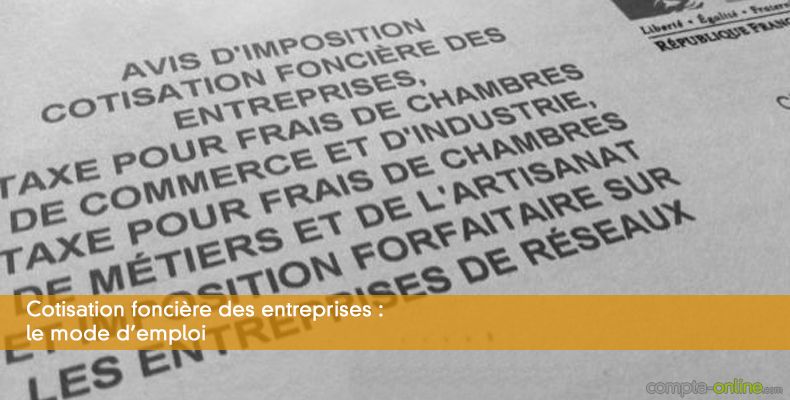 Cotisation foncière des entreprises