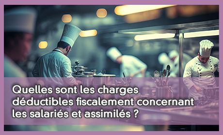 Quelles sont les charges dductibles fiscalement concernant les salaris et assimils ?