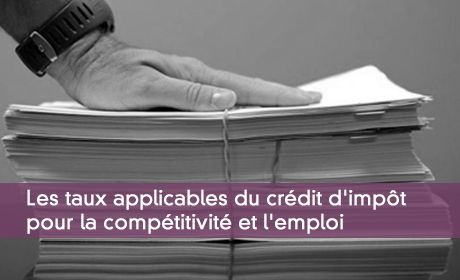 CICE taux applicables