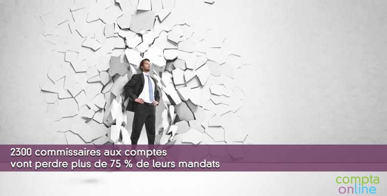 2300 commissaires aux comptes vont perdre plus de 75 % de leurs mandats