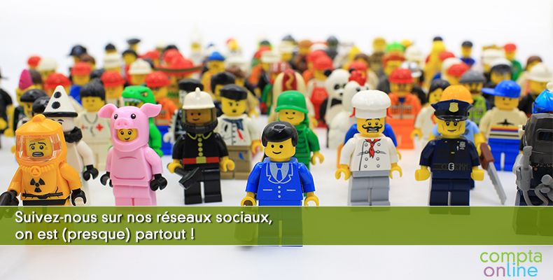 Suivez-nous sur nos réseaux sociaux, on est (presque) partout !