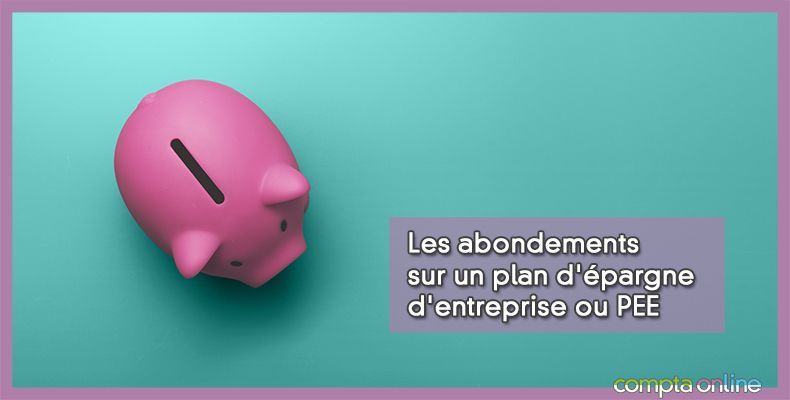 Comptabilisation épargne salariale PEE